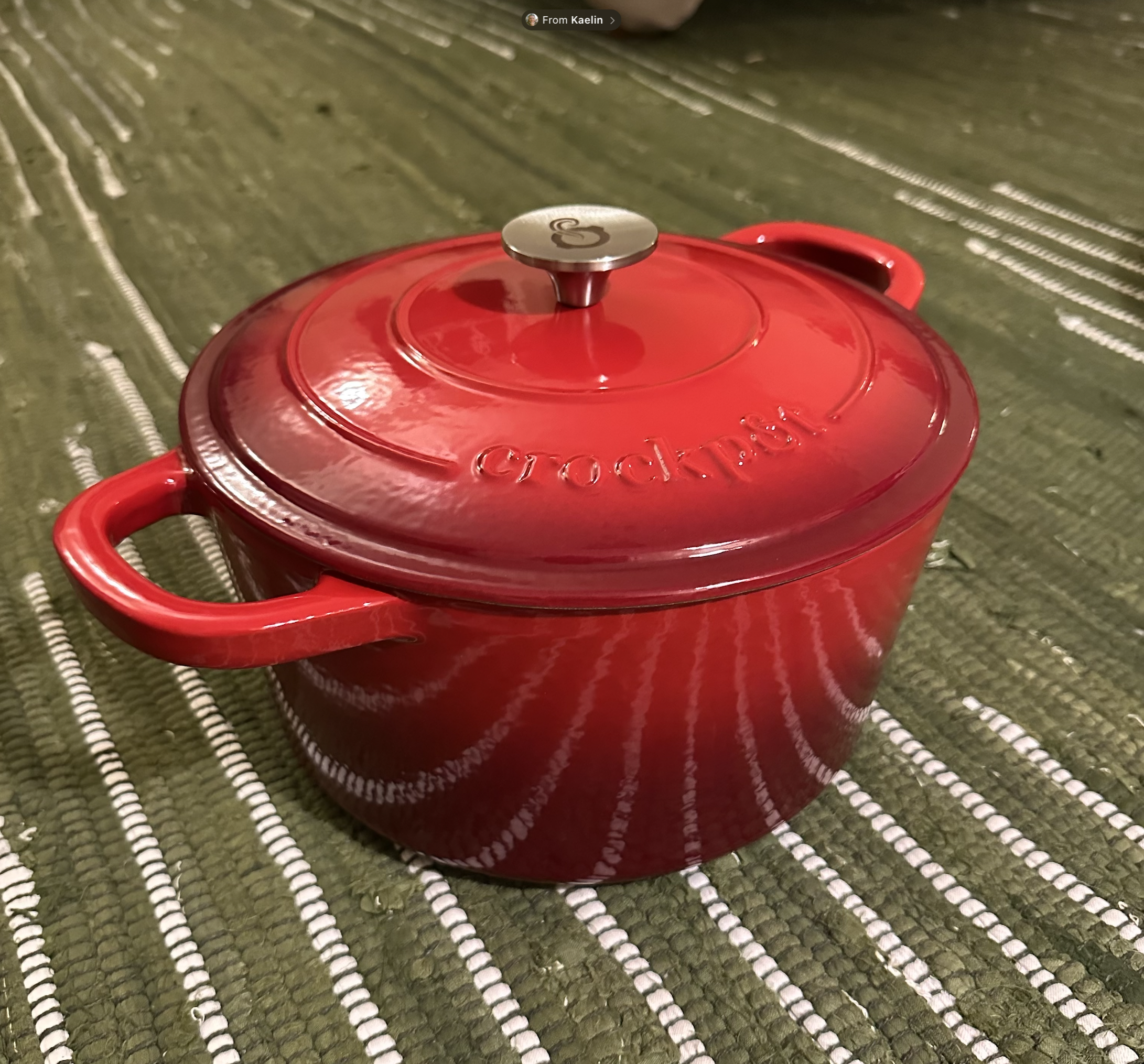 I bought a Cast Iron Dutch Oven for the Biryani